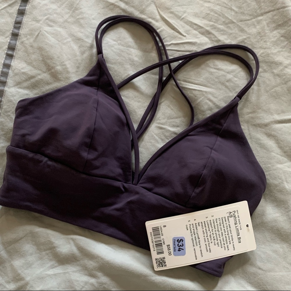 NWT LULULEMON pushing limits bra